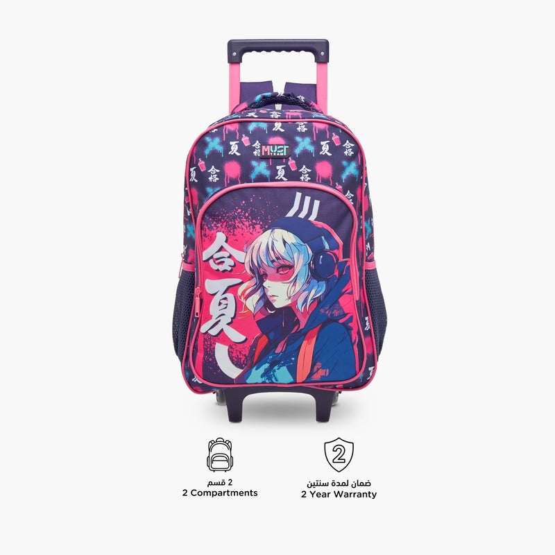Must Trolley-Girl Punk-16In-Set Of 3-Age 5-8 (Polyester) Purple \ 43X30X13 - Image 5